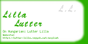 lilla lutter business card